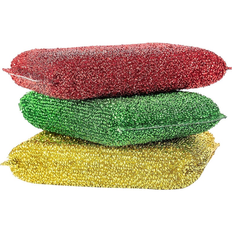 LEEFA 3Pack Dish Scrubber Sponges Heavy Duty for All Purpose Cleaning Soft and Quick 100 NonScratch Large Foam Sponge Set for Easy Lathering Sponges for Cleaning Kitchen and Household - Image 1