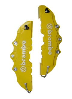 Al Khateeb Universal Car Brake Disc, Caliper Cover, Yellow 2Pcs 