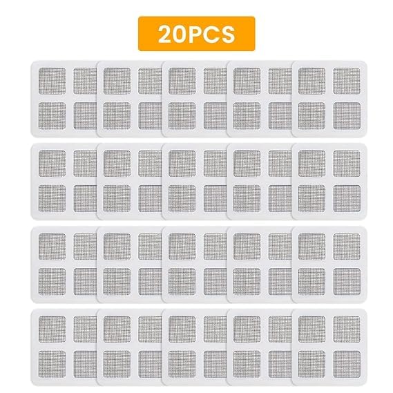 MOROVIK Plastic 10Pack Disposable Shower Drain Hair Catcher, Waterproof Mesh Stickers for Bathroom Accessories, Apartment Essentials for Kitchen, Sink, Bathtub (4" X 4") 10 Pack, 6 cm - Image 2