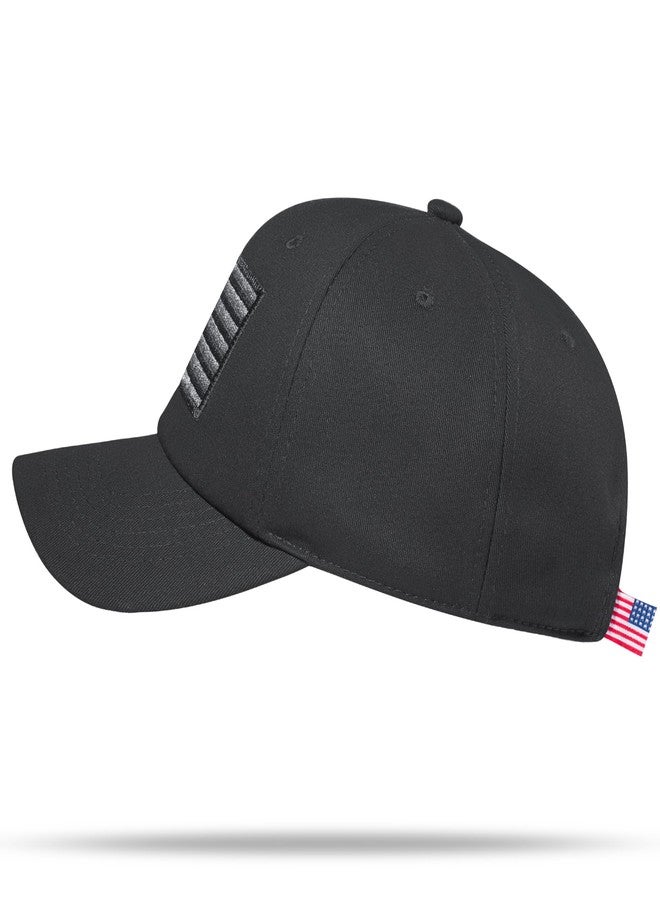 VIONLAN American Flag Hat, Adjustable Fit USA Baseball Cap for Men Women, Dad Hats, Outdoor Ball Caps for Casual Wear Black - Image 3