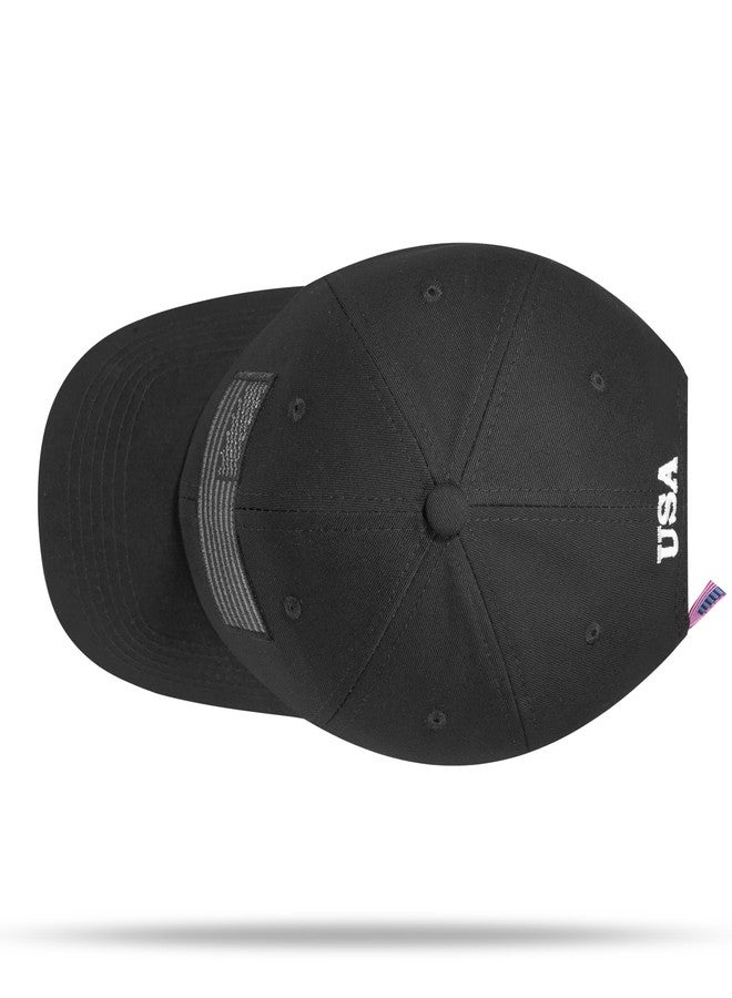 VIONLAN American Flag Hat, Adjustable Fit USA Baseball Cap for Men Women, Dad Hats, Outdoor Ball Caps for Casual Wear Black - Image 4