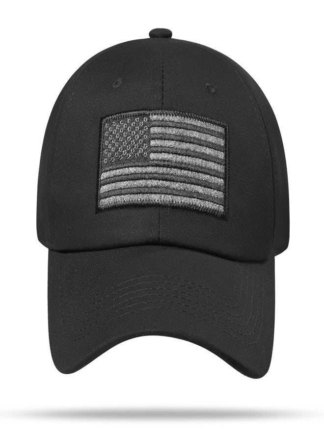 VIONLAN American Flag Hat, Adjustable Fit USA Baseball Cap for Men Women, Dad Hats, Outdoor Ball Caps for Casual Wear Black - Image 2