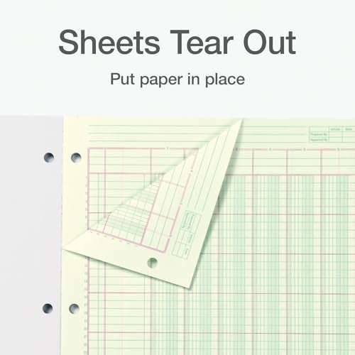 Adams Analysis Pad, 8 1/2" x 11", 100 Pages (50 Sheets), 6 Columns, Green - Image 5