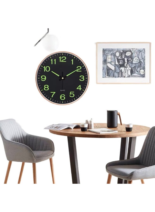 Peng Chuang Pengchuang Home Clock Radio Wave Luminous Clock Living Room Fashion Light Luxury Modern Simple Quartz Clock Wall Hanging Table - Image 3