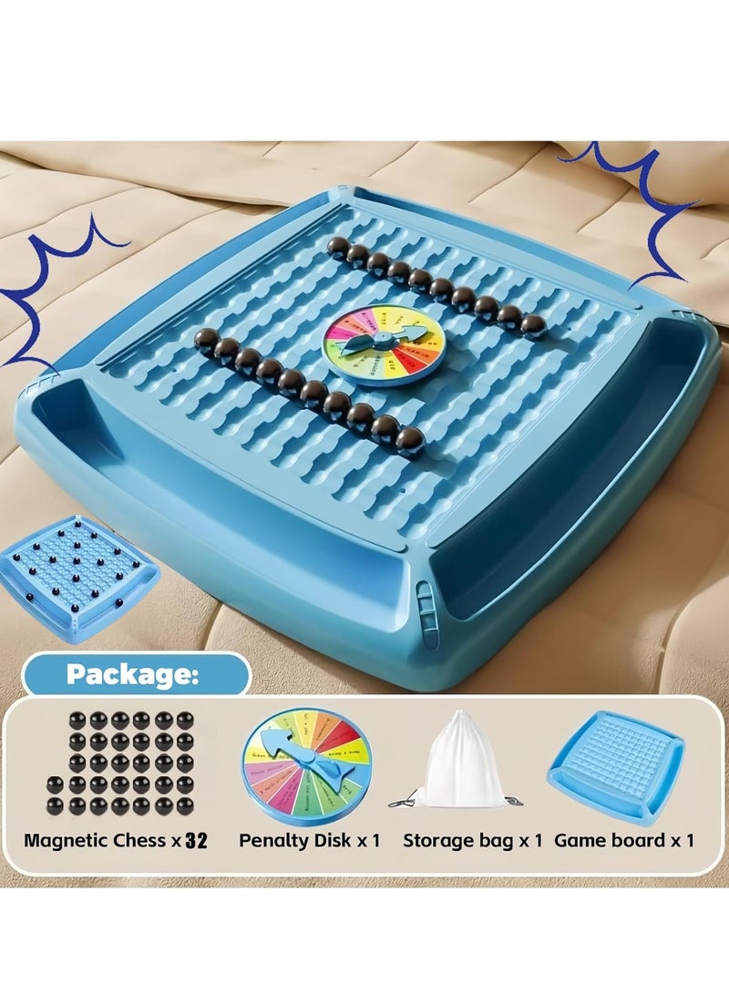 Fanski Magnetic Chess Game Set, Magnet Game with Punishment Wheel, Magnetic Chess Game, Magnetic Stones Game, Parent-Child Interactive Desktop Game Toys - Image 2