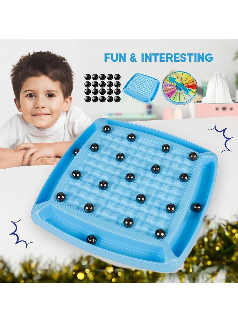 Fanski Magnetic Chess Game Set, Magnet Game with Punishment Wheel, Magnetic Chess Game, Magnetic Stones Game, Parent-Child Interactive Desktop Game Toys - Image 3