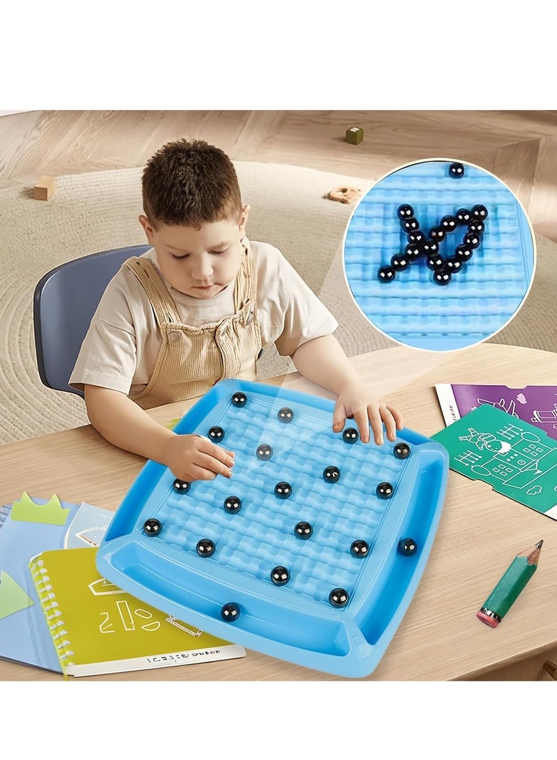 Fanski Magnetic Chess Game Set, Magnet Game with Punishment Wheel, Magnetic Chess Game, Magnetic Stones Game, Parent-Child Interactive Desktop Game Toys - Image 5