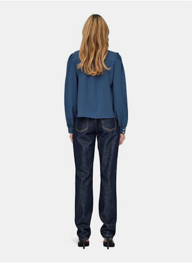 ONLY - Onltuma L/S Tie Shirt Wvn - Image 1