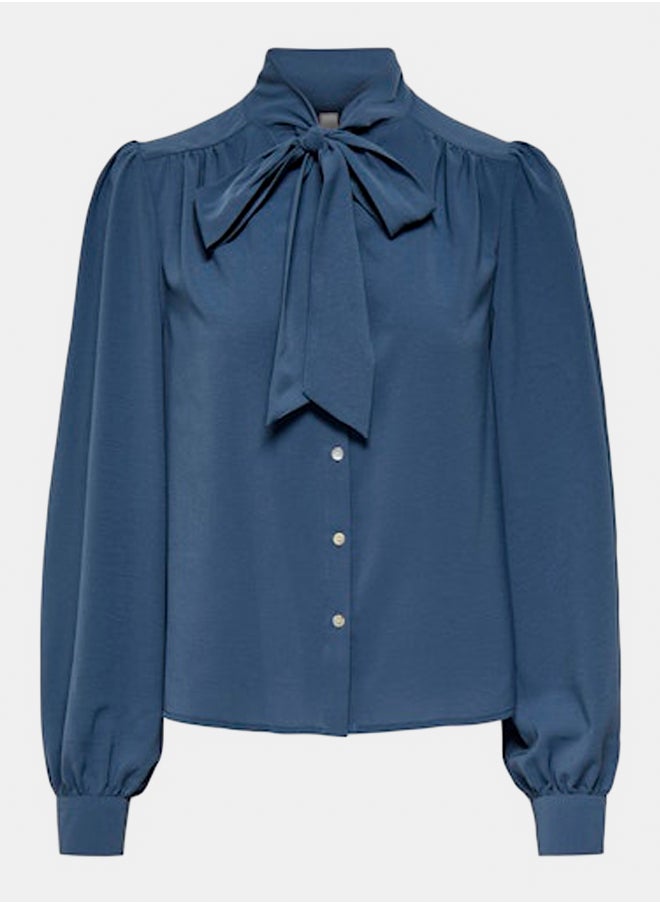 ONLY - Onltuma L/S Tie Shirt Wvn - Image 1