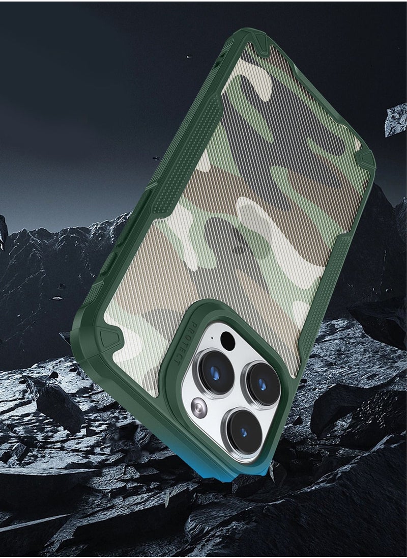TEAM LUXURY - Compatible With iPhone 15 Pro Max Case Cover Men Boy Hard Back Heavy Duty Shockproof Advanced Protective Bumper Cover Military Design Accessories Protector Protection - Image 1