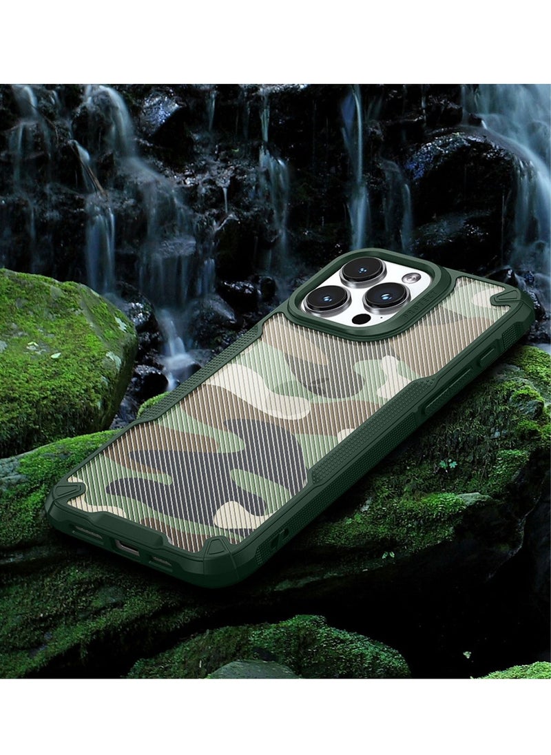 TEAM LUXURY - Compatible With iPhone 15 Pro Max Case Cover Men Boy Hard Back Heavy Duty Shockproof Advanced Protective Bumper Cover Military Design Accessories Protector Protection - Image 1
