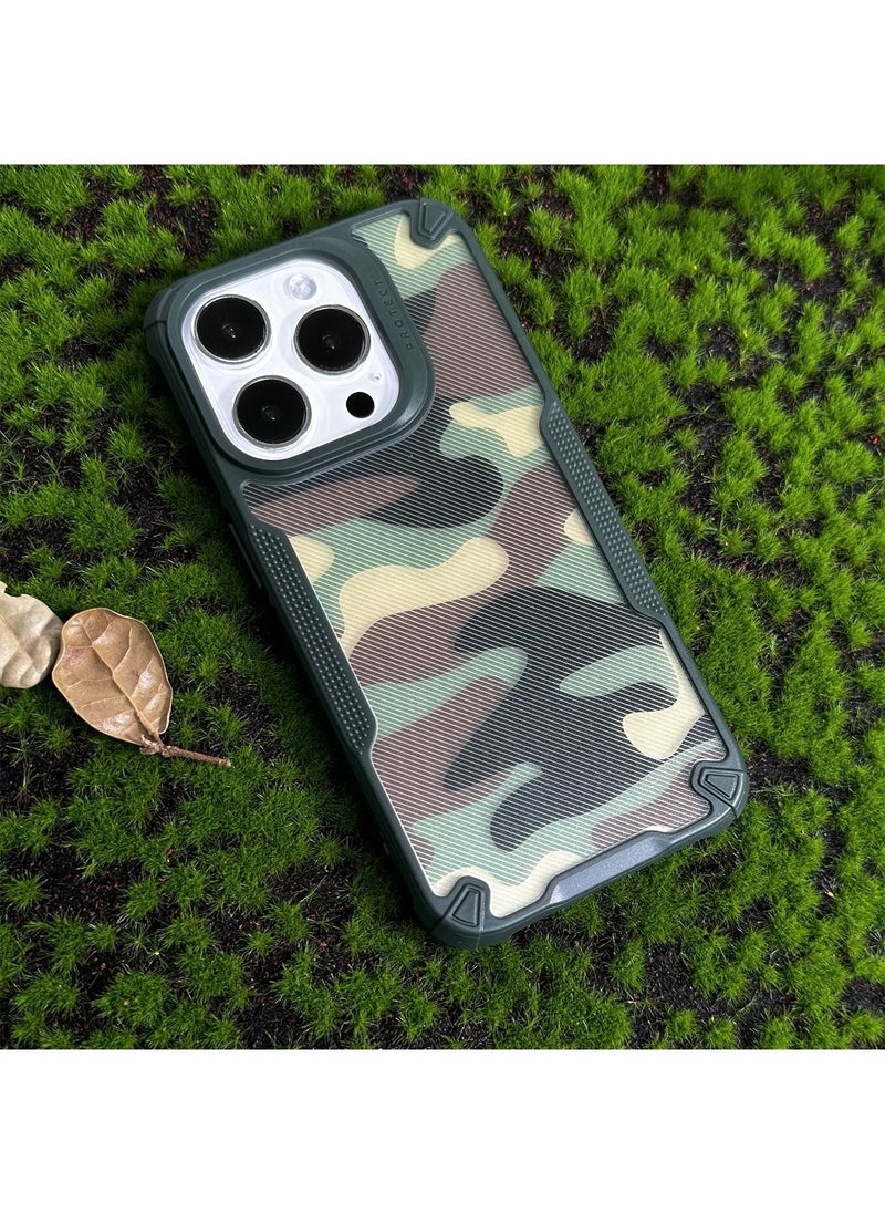 TEAM LUXURY - Compatible With iPhone 15 Pro Max Case Cover Men Boy Hard Back Heavy Duty Shockproof Advanced Protective Bumper Cover Military Design Accessories Protector Protection - Image 1