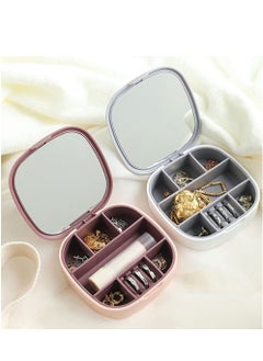 co arma Set of 2 Portable Travel Jewelry Organizer Boxes White  - Image 1