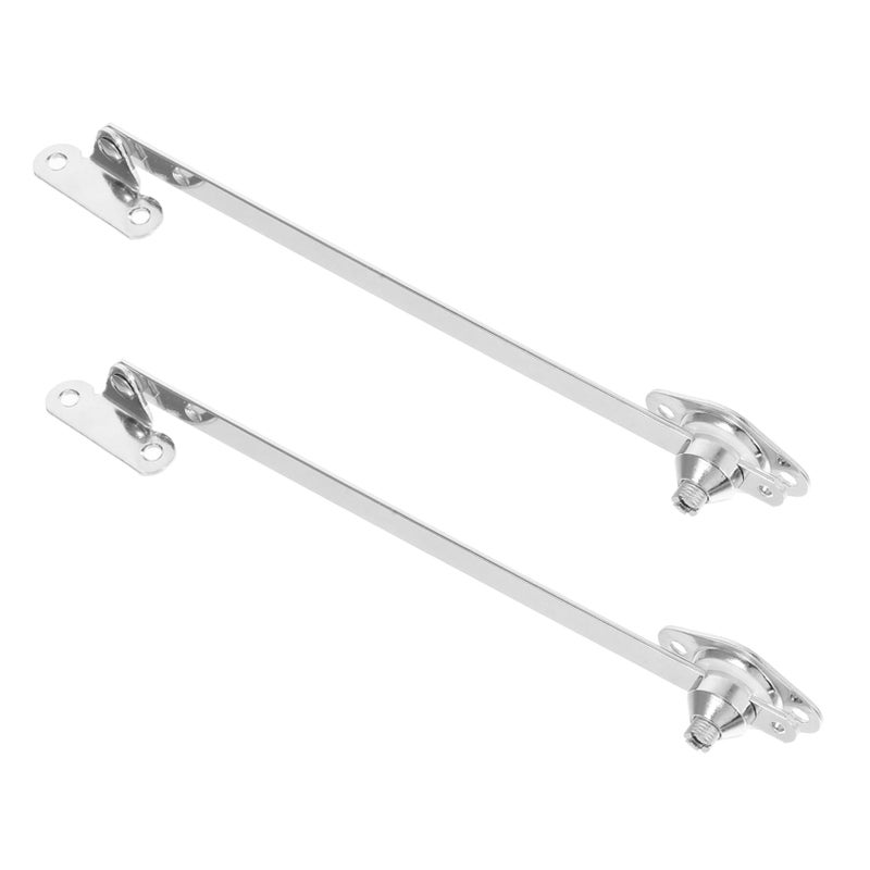 2 Pack Hidden Cabinet Hinges Drop Front Desk Support Rods Easy Install for Kitchen Bathroom Closet - Image 2