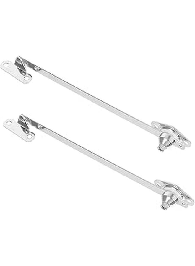 2 Pack Hidden Cabinet Hinges Drop Front Desk Support Rods Easy Install for Kitchen Bathroom Closet - Image 1