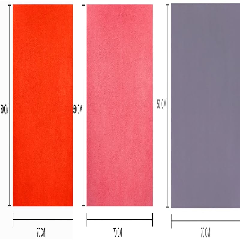 ELEVANTO Baby AntiPiling Fleece Extra Absorbent Instant Dry Sheet for Baby Baby Bed Protector Waterproof Sheet Small Size 50x70cm Pack of 3RustPurple SELMON - Image 4