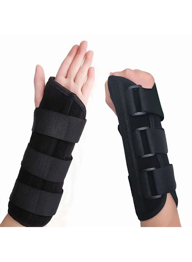Adjustable Wrist Support Brace, Unisex Forearm and Wrist Support,  For Carpal Tunnel, With Aluminum Splint (Size L, Right Hand) - Image 1