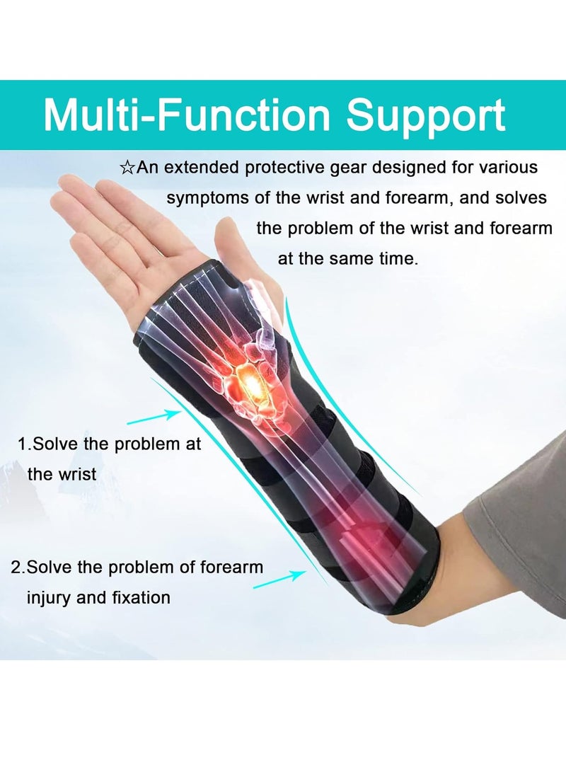 Adjustable Wrist Support Brace, Unisex Forearm and Wrist Support,  For Carpal Tunnel, With Aluminum Splint (Size L, Right Hand) - Image 4