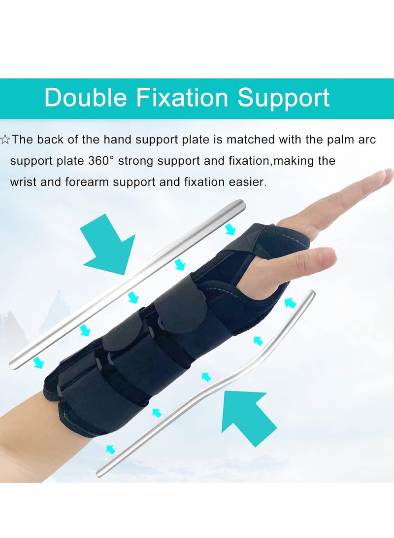 Adjustable Wrist Support Brace, Unisex Forearm and Wrist Support,  For Carpal Tunnel, With Aluminum Splint (Size L, Right Hand) - Image 5