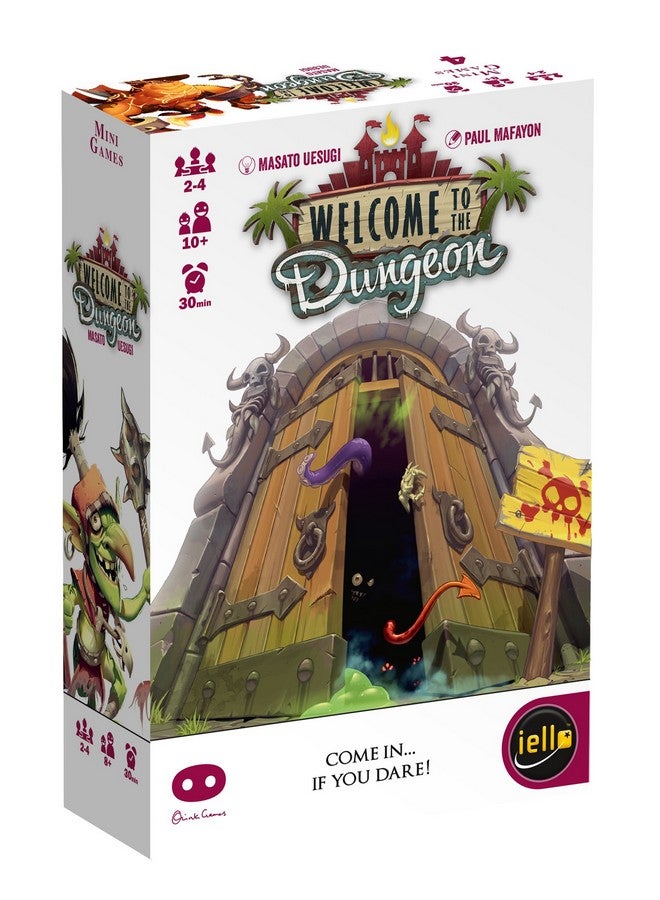IELLO: Welcome to The Dungeon, Push-Your-Luck Elements, Disappearing Equipment, Strategy Board Game, 30 Minute Game Play, 2 to 4 Players, Ages 10 and Up - Image 1