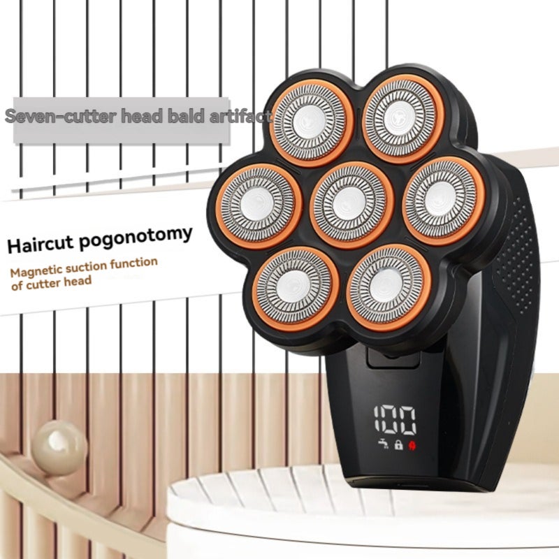Magnetic seven blade multifunctional shaver  Black standard - Image 2
