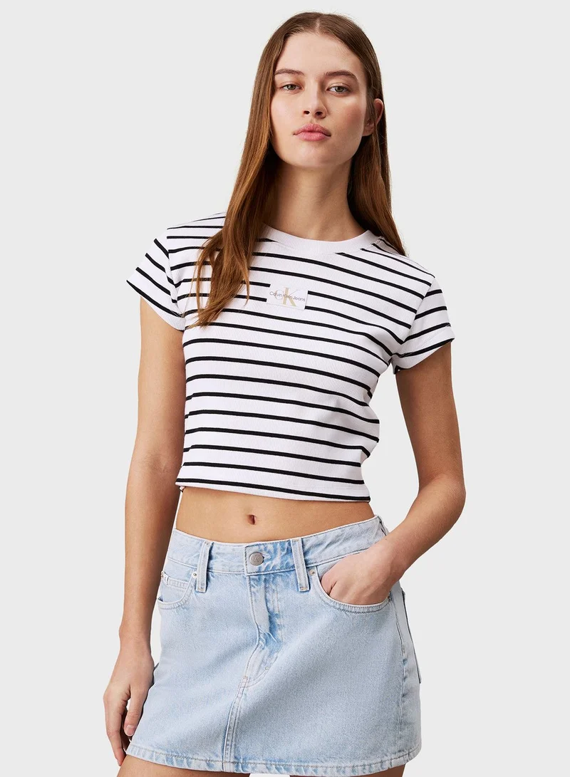 Calvin Klein Jeans Crew Neck Striped T-Shirt