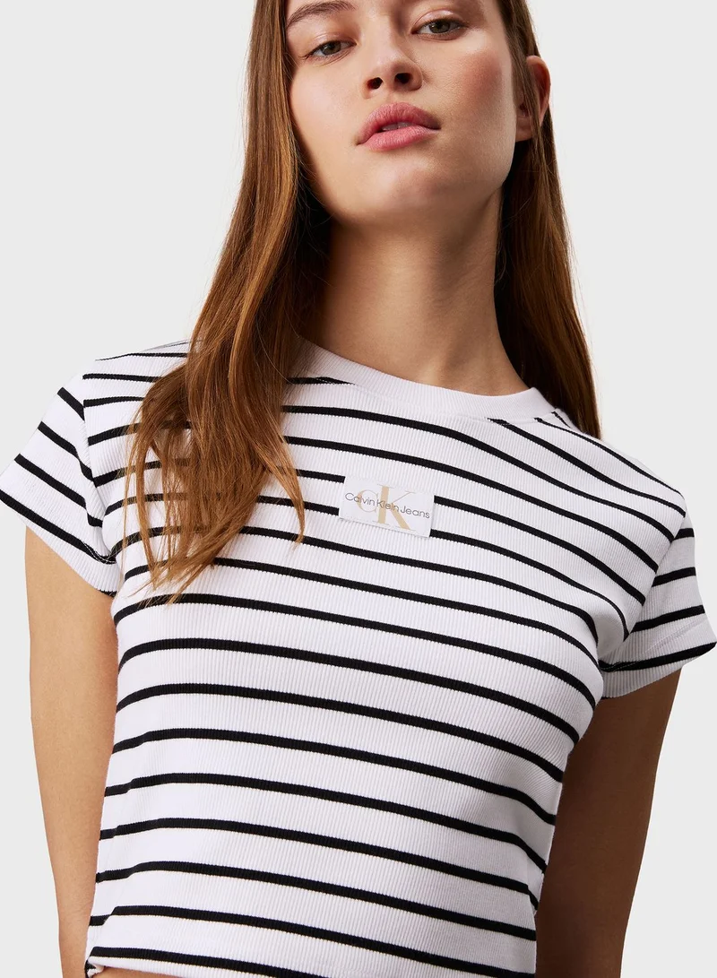 Calvin Klein Jeans Crew Neck Striped T-Shirt