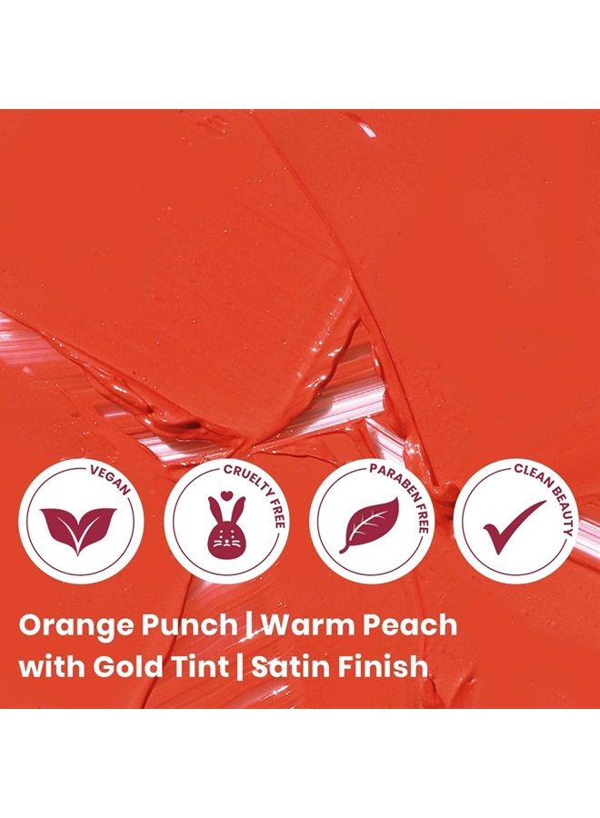 True + Luscious Super Moisture Lipstick – Clean, Vegan and Cruelty Free – Lasting Hydration for Dry Lips with a Satin Finish – Orange Punch - Image 1