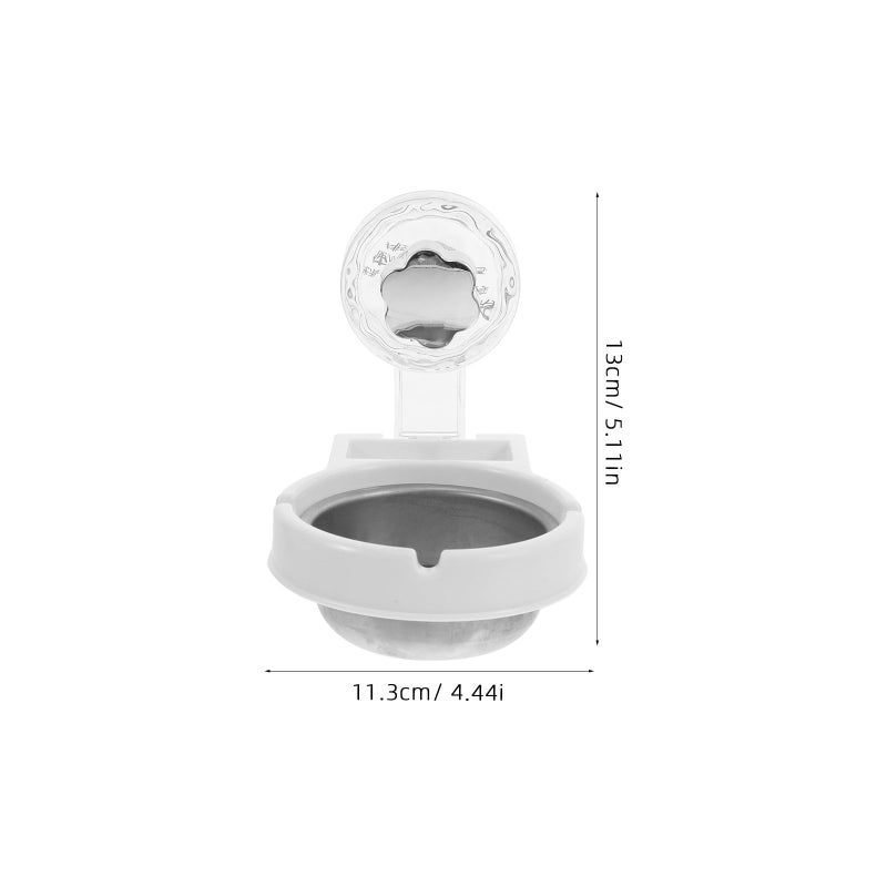 Stainless Steel Windproof Ashtray With Lid For Wall Bathroom Indoor Outdoor Use - Image 3