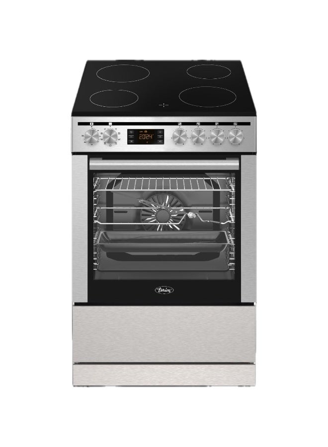 Terim 60x60 cm Ceramic Cooking Range TERHFC66ST, 80L Electric Oven, 9 Functions with Turbo Fan, Digital Timer, Catalytic Self-Cleaning, Stainless Steel Finish - Image 2