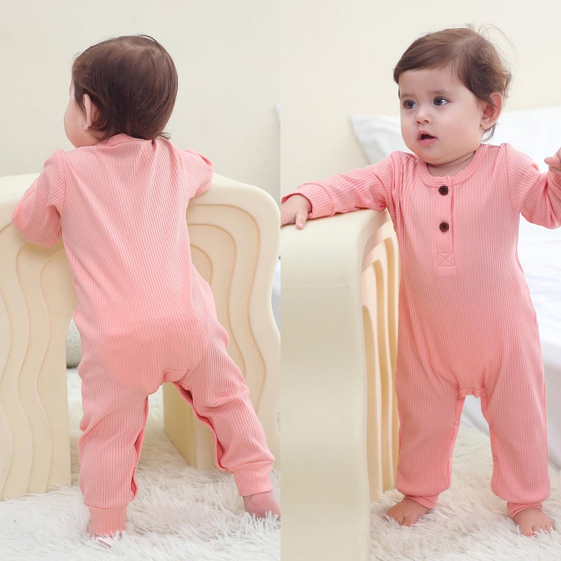 Ruliby Baby Boy Bodysuit and Pant Sets Ribbed Romper Soft Newborn Clothes Outfits Layette Gift Set 0-3 Month - Image 4