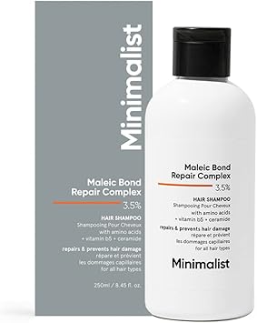 Minimalist Maleic Bond Repair Complex 35 Hair Shampoo with Ceramide Coconut oil Betaine For Damaged Frizzy Hair For Women Men For All Hair Types 250 ml - Image 1