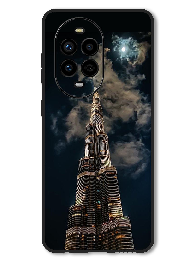 Theodor Case Compatible with Huawei Nova 13 Pro Protection Shockproof Bumper Cover Burj Khalifa In Night - Image 1