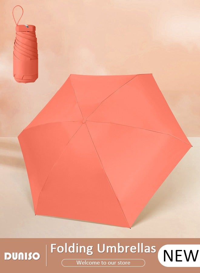 DUNISO Mini Travel Umbrella Windproof Folding Umbrella Anti-UV Sun And Rain Umbrellas Compact Portabl Popular Style for Women and Men - Image 1