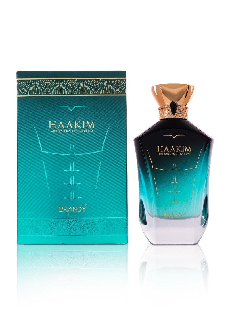 BRANDY DESIGNS - Haakim Perfume - 2024 Men’s Fougere Fragrance with Mint, Apple, Tonka Bean & Cedarwood, 3.4 fl oz - Enjoy an Exclusive Special Gift - Image 1