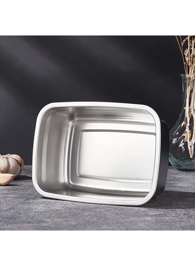 4 Piece Stainless Steel Food Storage Containers 40.58oz 2 Count And 50.72oz 2 Count For Meal Prep Freezing Lunch - Image 2
