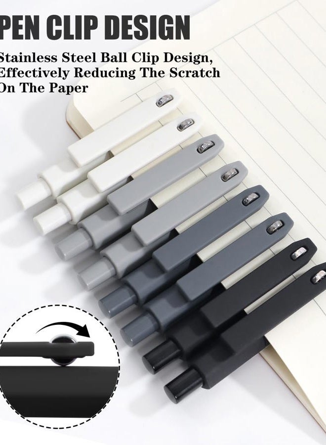 Vitoler Pens,0.5 mm Black Gel Pens,8pcs Quick Dry Smooth Writing Pen,Fine Point Pen for Journaling Bible School Office Supplies - Image 2
