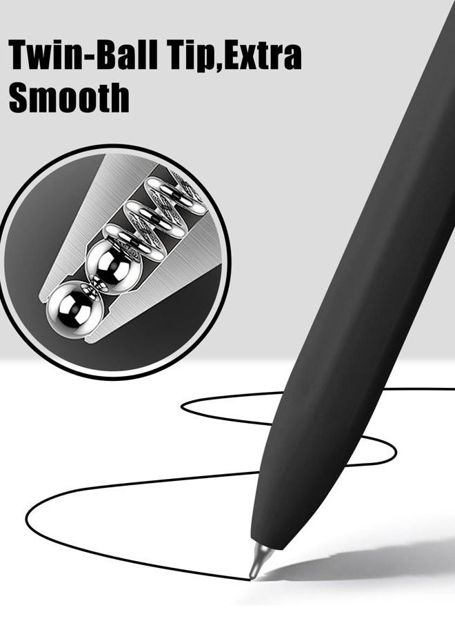 Vitoler Pens,0.5 mm Black Gel Pens,8pcs Quick Dry Smooth Writing Pen,Fine Point Pen for Journaling Bible School Office Supplies - Image 4