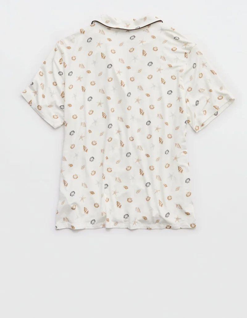 Aerie  Aerie Real Soft® Short Sleeve Pajama Shirt for Women | Best Price UAE