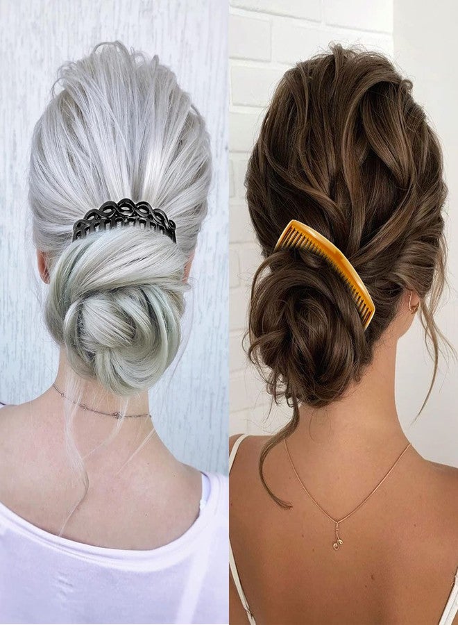 لابوهي مجموعة مشابك شعر على شكل موزة مكونة من 24 قطعة - إكسسوارات شعر مزودة بأمشاط جانبية ملتوية بأسنان 11/16/23/24 لتصفيف ذيل الحصان، مصنوعة من البلاستيك للنساء والفتيات - Image 5