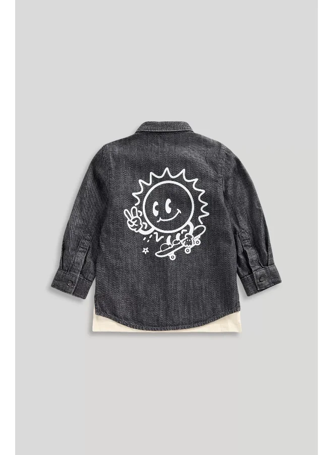 mothercare Denim Shirt and T-Shirt Set