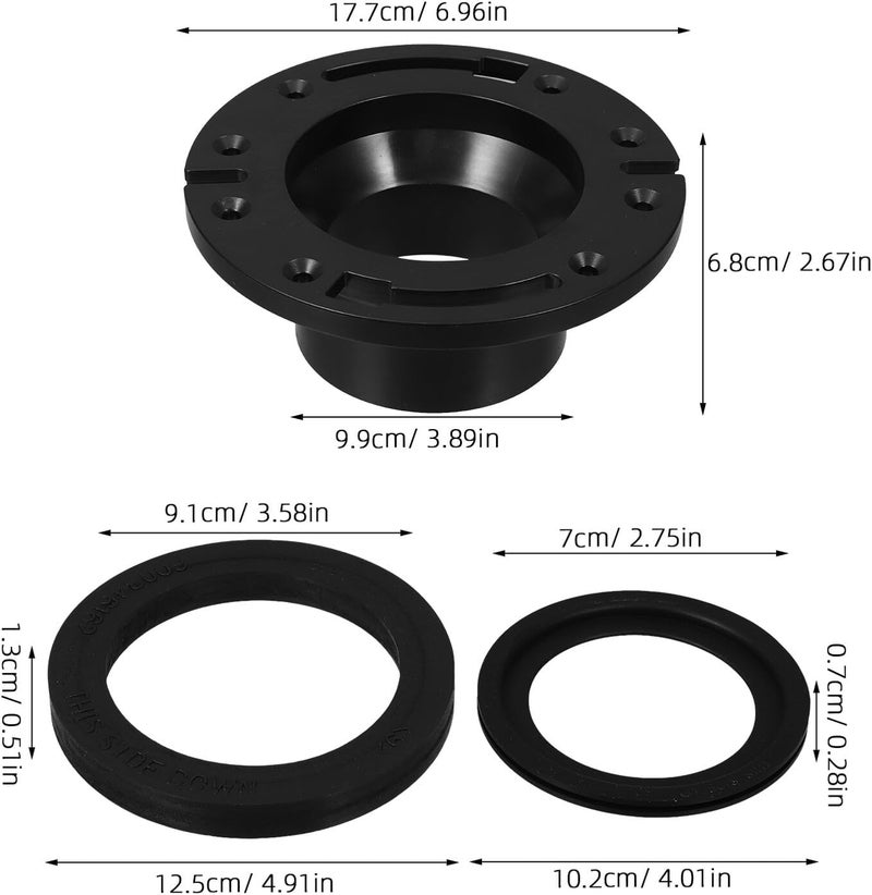 Yardwe Rv Toilet Seal Ring and Valve Kit Replacement Set for Camper and Motorhome Toilets Compatible with 300 310 320 Models Sturdy Gasket Seal for Rv Repair and Maintenance - Image 2