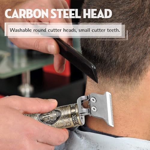 MONARCH BIZCOM IMPEX Trimmer Men Professional Cordless Hair Clipper Dragon Style,Rechargeable Trimmer For Beard, Hairs, Moustache & Face,Electric T Blade Zero Gapped Shaving Machine Men's Grooming Kit GOLD 1 - Image 2