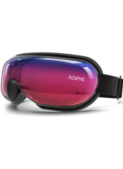 RENPHO Eyeris 1 Eye Massager w/ Heat Birthday Gifts Heated Eye Mask Migraines Bluetooth Music Eye Care Massager Face Massager Wife Relax Eye Strain Dark Circles Eye Bags Dry Eye - Gradient Purple  - Image 1