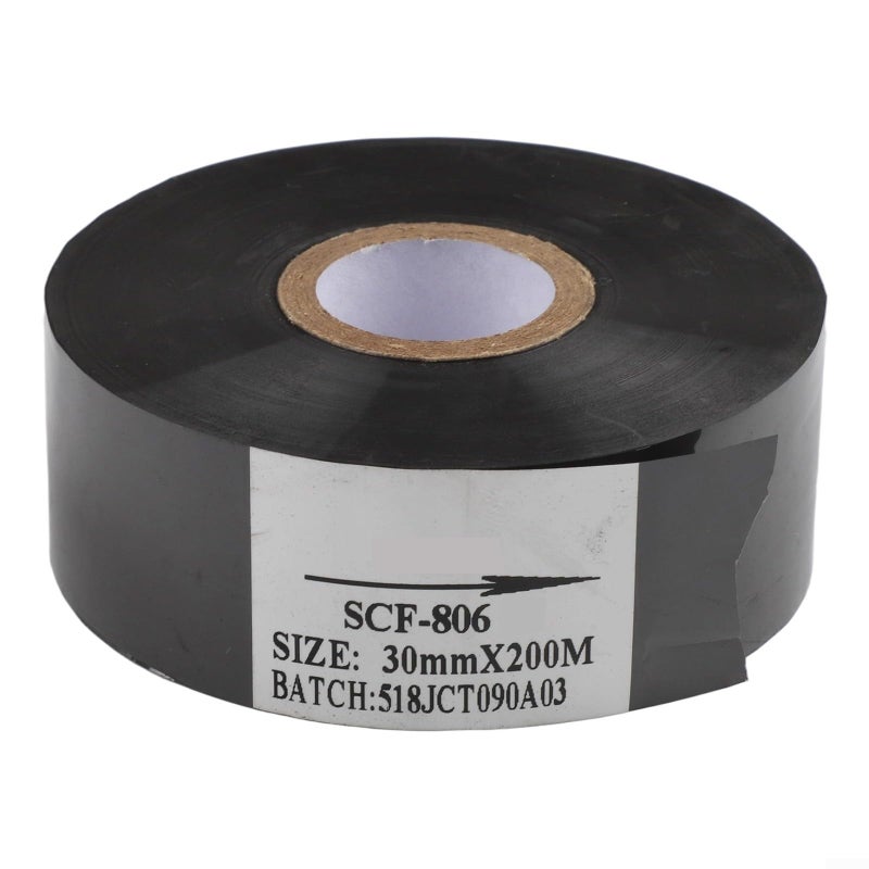 Thermal Printer Ribbon Black Polyethylene Film 30mm x 200M Replacement for Coding Machines - Image 3