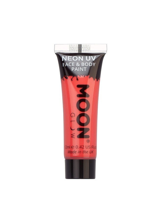 Moon Glow 0.42Oz Blacklight Neon Uv Face & Body Paint Intense Red - Image 2