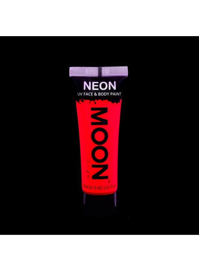 Moon Glow 0.42Oz Blacklight Neon Uv Face & Body Paint Intense Red - Image 3