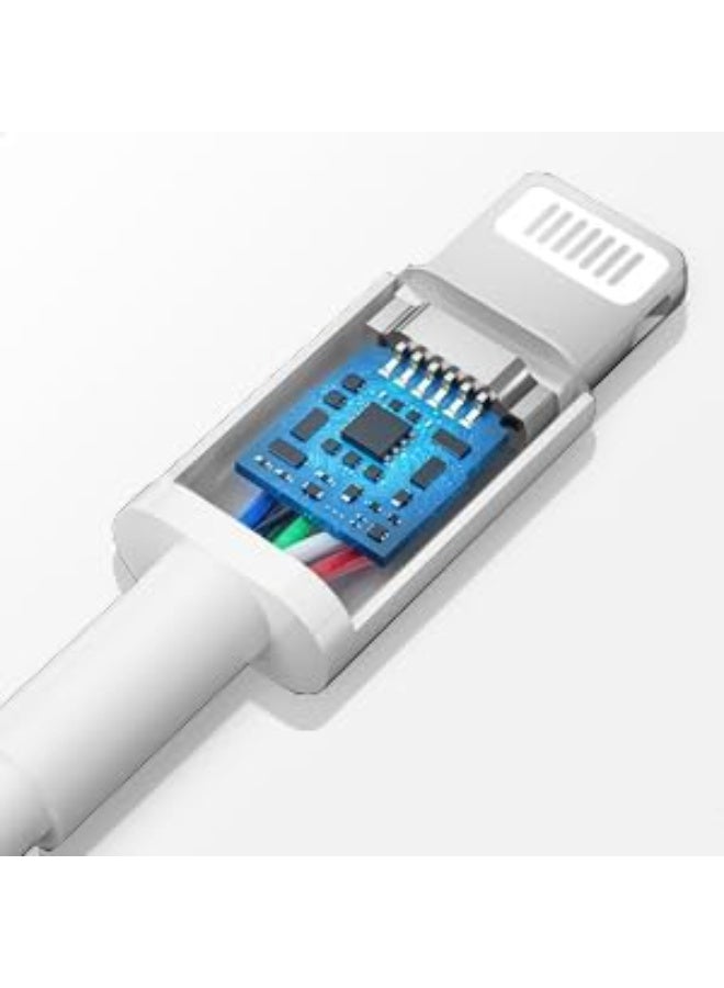 USB C to Lightning Cable 1M Fast Charging, MFi Certified Type C Charger Cord, PD Fast Charge & Data Sync Cable Compatible with iPhone 14 Pro Max 14 Pro 14 Plus 13 12 11 Series, iPad White - Image 4