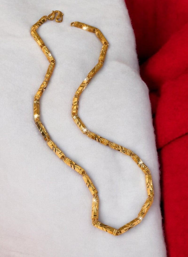 غولدماكس سلسال نسائي طويل شبيه بالذهب مطلي عيار 21 مقاس 60 سم - Image 1