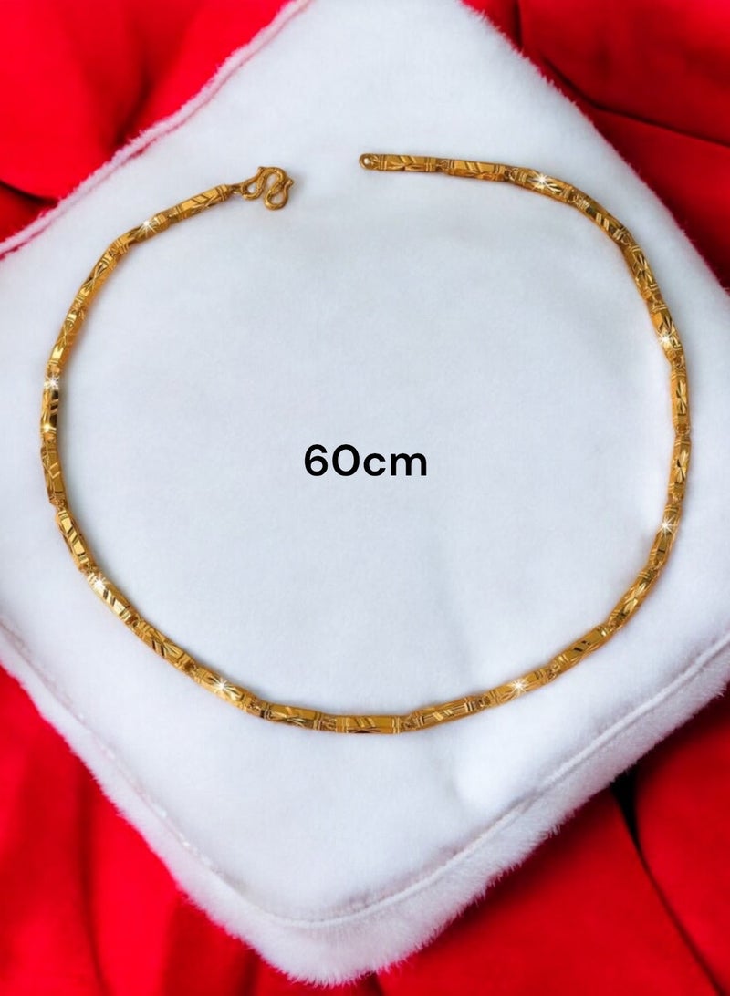 غولدماكس سلسال نسائي طويل شبيه بالذهب مطلي عيار 21 مقاس 60 سم - Image 3